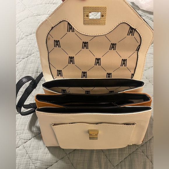 Antonio Melani Handbag- Black, White & Brown - Picture 5 of 8